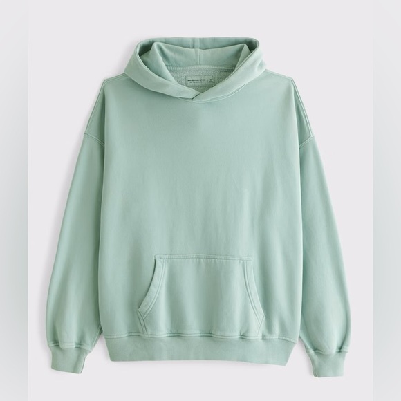 Abercrombie & Fitch Tops - Abercrombie & Fitch Essential Popover Hoodie Green